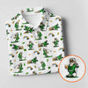 Maxcorners St Patrick's Day Leprechaun Character Golf And Beer White Golf Shirt, Fun Women's Golf Shirts, Ladies Golf Polos