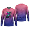 Maxcorners Crappie Mood Pink Purple Neon Fishing UPF Shirts, Funny Fishing Shirt, Gift For Fisherman