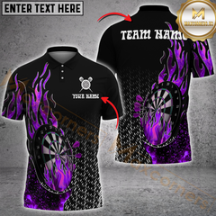 Maxcorners Darts Firestorm Multicolor Customized Name, Team Name 3D Shirts