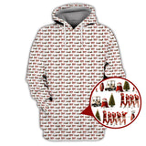 Maxcorners Christmas Golf Shirt, Xmas Golf Shirt For Golfer, Funny Pattern Golf Shirt For Men