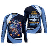 Maxcorners When You're A Legend You Make Your Own Waves Shark Shirt, SPF Shirt For Men, Fishing Shirts For Men