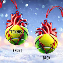 Maxcorners Custom Name Tennis Ornament, Tennis Christmas Gift 2D Flat LM2111