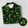 Maxcorners St Patrick's Day Golf Leprechaun Pose Shamrock Golf Shirt, Fun Golf Shirts For Men, Polo For Men
