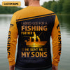 Maxcorners I Asked God For A Fishing Partner He Sent Me My Sons Personalized Fishing UPF Shirt, Christian Fishing Shirt, Gift For Dad