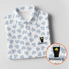 Maxcorners Vitamin G Shamrock Pattern Golf And Beer White Golf Shirt, St Patrick's Day Golf Shirt, Women's Golf Shirts