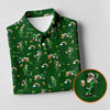 Maxcorners St Patrick's Day Leprechaun Character Golf And Beer Green Golf Shirt, Fun Women's Golf Shirts, Ladies Golf Polos
