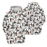 Maxcorners Bigfoot Sasquatch Men's Golf Polo Shirt, Funny Golf Shirt, Men Golf Gifts