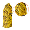Maxcorners Realistic Banana Print Hawaiian Golf Shirt, Golf Tops For Women, Performance Golf Shirt LM1507