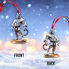 Maxcorners Custom Name Karate Christmas Ornament, Christmas Gift for Karate Lover 2D Flat LM2111