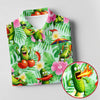 Maxcorners Funny Pickle Tomato Chili Tropical Hawaiian Golf Shirt, Golf Polo For Women, Printed Golf Shirt LM1507