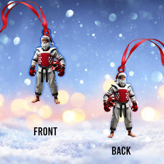 Maxcorners Custom Name Taekwondo Santa Ornament, Taekwondo Christmas Gift 2D Flat LM2211