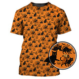 Maxcorners Funny Pattern Golf Shirt, Cat Golf Shirt For Golfer, Halloween Golf Shirt