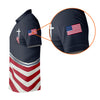 Maxcorners Christian American Flag Cross Golf Polo Shirt, Women's Golf Polo, Golf Tops For Women LM1507