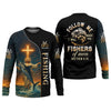 Maxcorners Followe Me And I Will Make You Fishers Of Men, Jesus Fishing Shirt, SPF Shirt For Men, Gift For Fisherman