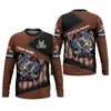 Maxcorners Fishing American Flag UPF Fishing Shirt, Patriotic Fishing Shirt, Men's Fishing Shirts, Gift For Fisherman