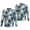 Maxcorners Bigfoot Blue Camo Fishing SPF Shirts, Bassquatch Fishing Shirts, Fishing Shirts For Men, Funny Fisherman Gift