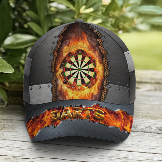 Maxcorners Fire Darts Metallic Style Baseball Cap LM0402