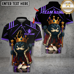 Maxcorners Bowling Old King Multicolor Customized Name, Team Name 3D Shirts