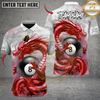 Maxcorners Billiards Dragon Dominion Multicolor Customized Name, Team Name 3D Shirt