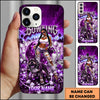 Maxcorners Bowling City Girl Dog Bling Multicolor Personalized Name 3D Phone Case
