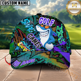 Maxcorners Graffiti Shark Swing Golf Cap Multicolor Personalized Cap