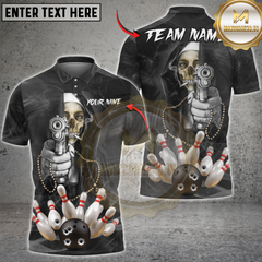 Maxcorners Bowling Reaper Shooter Personalized Name 3D Unisex Shirt