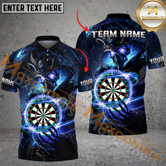 Maxcorners Fantasy Skull Darts Jersey Multicolor Options Personalized Name, Team Name 3D Shirt