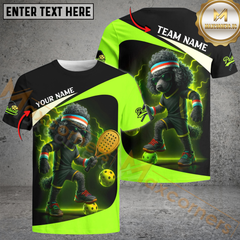 Maxcorners Pickleball Electric Poodle Power Customized Name & Team Name 3D Shirts