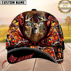 Maxcorners Hunting Deer Camouflage Multicolor Personalized Name 3D Cap