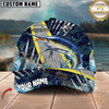Maxcorners Fishing Cod Water Blue Customized Name 3D Cap (8 Breeds)