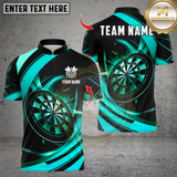 Maxcorners Darts Gold Black Abstract Style Multicolor Customized Name, Team Name 3D Shirts