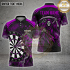 Maxcorners Darts Shirt Grim Reaper Multiple Options Personalized Name, Team Name 3D Shirt