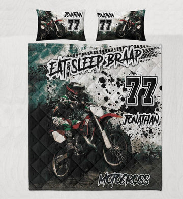 Maxcorners Motocross 23 Personalized Bedding Set