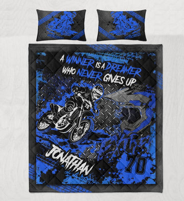 Maxcorners Motocross 28 Personalized Bedding Set