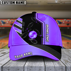 Maxcorners Bowling Premium Line Multicolor Personalized Name 3D Cap