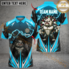 Maxcorners Darts Power Bulldog Multicolor Customized Name, Team Name 3D Shirts