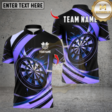 Maxcorners Darts Gold Black Abstract Style Multicolor Customized Name, Team Name 3D Shirts
