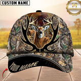 Maxcorners Hunting Deer Camouflage Multicolor Personalized Name 3D Cap