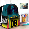 Maxcorners Motocross 6 Personalized Name And Number Backpack