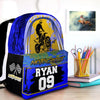 Maxcorners Motocross 11 Personalized Name And Number Backpack