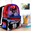 Maxcorners Motocross 22 Personalized Name And Number Backpack