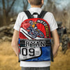 Maxcorners Motocross 50 Personalized Name And Number Backpack