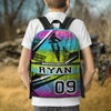 Maxcorners Motocross 59 Personalized Name And Number Backpack