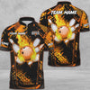 Maxcorners Bowling And Pins Abstract Grunge Texture Multicolor Option Customized Name 3D Shirt