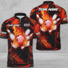 Maxcorners Bowling And Pins Abstract Grunge Texture Multicolor Option Customized Name 3D Shirt