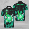 Maxcorners Bowling And Pins Abstract Grunge Texture XXXX Multicolor Option Customized Name 3D Shirt