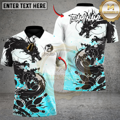 Maxcorners Shadow Dragon Bowlings Strike Multicolor Customized Name, Team Name 3D Shirts