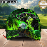 Maxcorners Lightning Gator Golf Cap Multicolor Personalized Cap