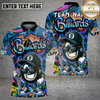 Maxcorners Billiard Shirt Vibrant Graffiti Style 8-Ball Character Multioptions Personalized Name, Team Name 3D Shirt (4 Colors)