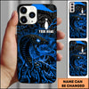 Maxcorners Bowling Red Cobra Lightning Multicolor Personalized Name 3D Phone Case